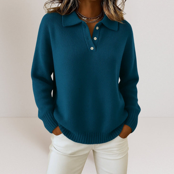 PHOEBE | SOFT COLLARED KNIT JUMPER