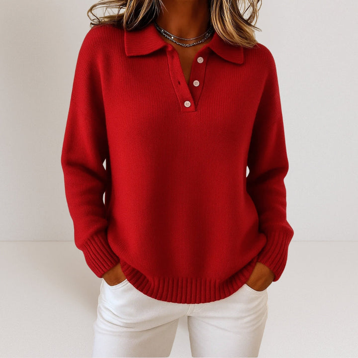 PHOEBE | SOFT COLLARED KNIT JUMPER