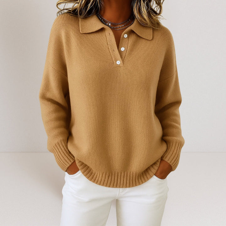 PHOEBE | SOFT COLLARED KNIT JUMPER
