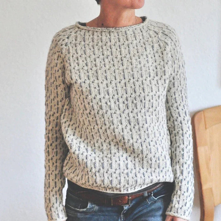 ELISE | PATTERNED KNITTED SWEATER