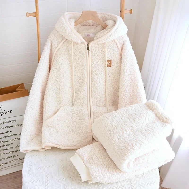 COZYHOOD | WINTER SHERPA HOODIE SET