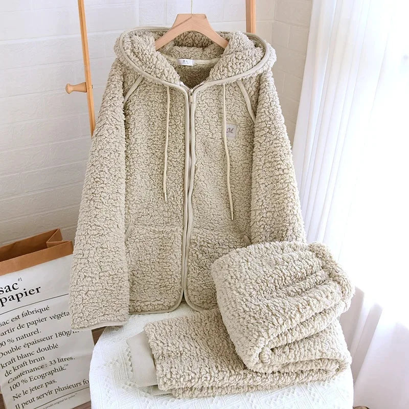 COZYHOOD | WINTER SHERPA HOODIE SET
