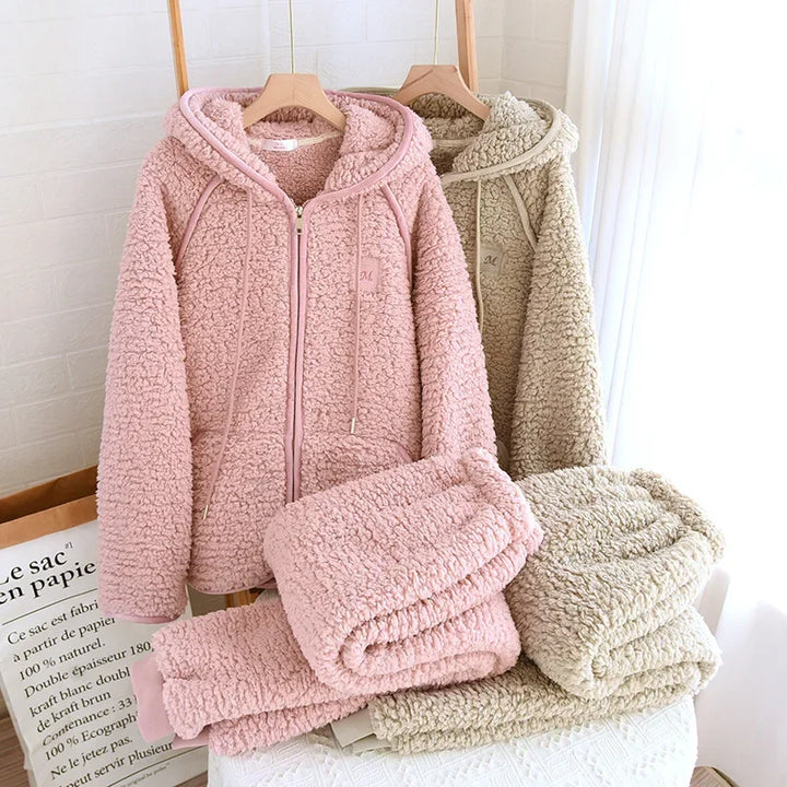 COZYHOOD | WINTER SHERPA HOODIE SET