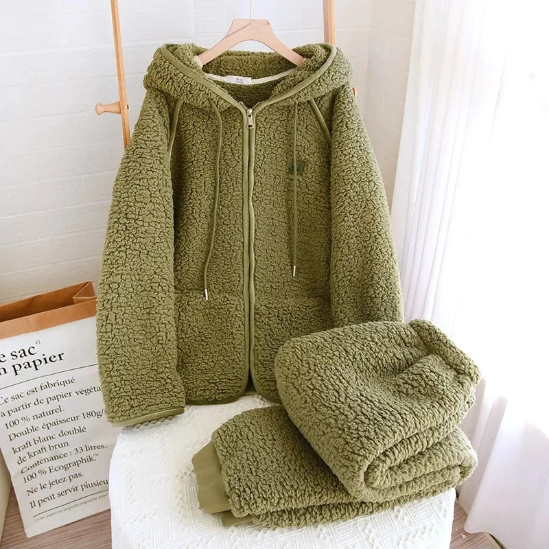 COZYHOOD | WINTER SHERPA HOODIE SET