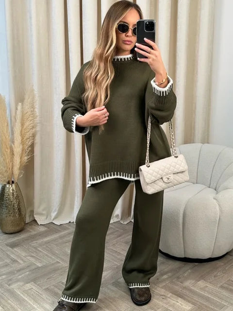 LILY | COZY CONTRAST KNIT CO-ORD
