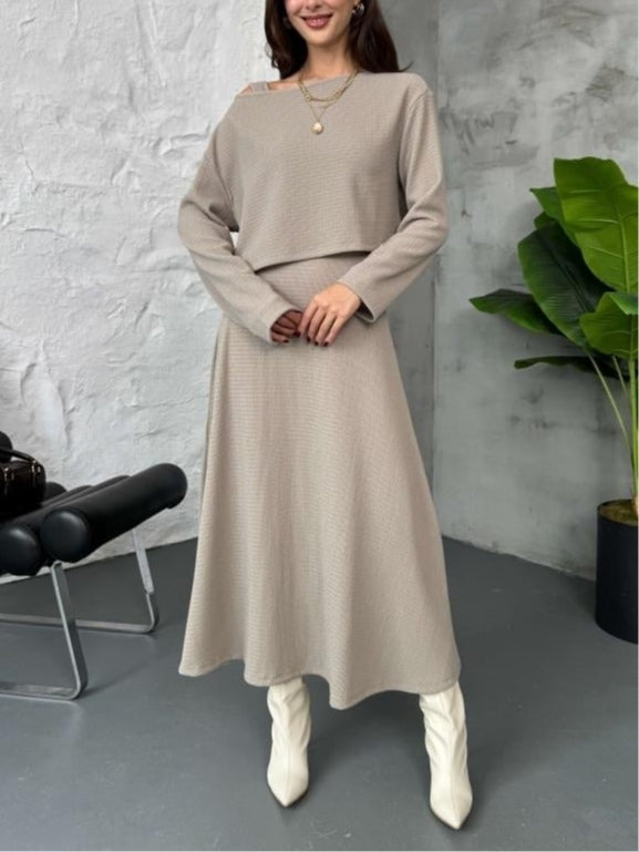 BETHANY | TWO-PIECE SET SWEATER AND DRESS